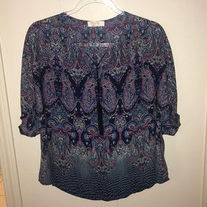 Paisley printed top with tassel